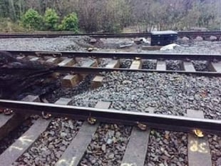 Rail travel hit by weather