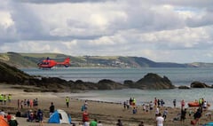 Two airlifts from busy beach