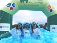 Hospice holds Bubble Rush event