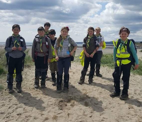 Scouts walk coast got coast