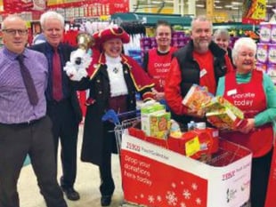 Food collected for families in need