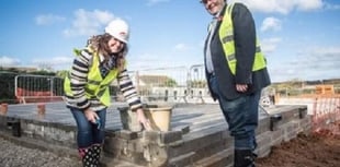 First bricks in new Cornish housing scheme