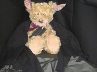 Unusual teddy is encouraging young visitors to learn more about bats.....