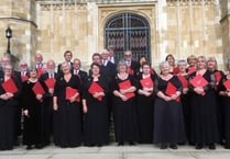 Choir in full voice at Windsor Castle