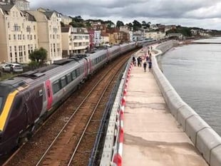 First phase of work to protect vital rail link completed