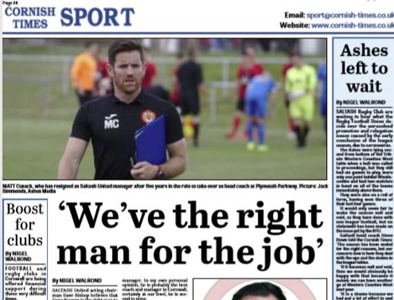 'Right man for the job' says Saltash chairman