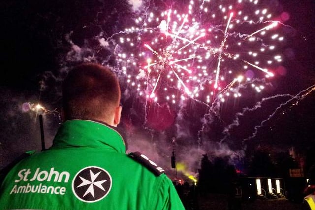 First aid skills warning for firework night