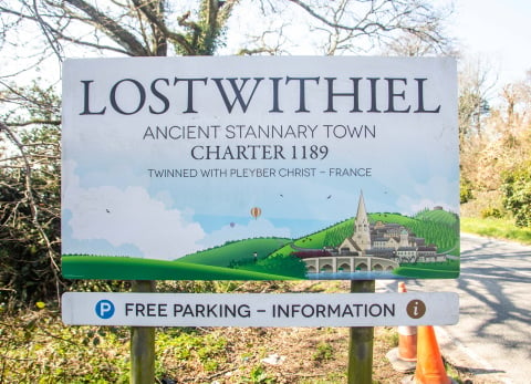 Lostwithiel in Cornwall. 24th March 2022 . See SWNS story SWPLgarlic. Villagers are setting up patrols to protect its wild garlic from 'foodies' who are stealing it for restaurants and farmers' markets - amid a boom in the eating of wild flowers. Residents in Lostwithiel in Cornwall have ''declared war'' against people spotted cutting down the plant and shoving it bags. There have been reports of strangers foraging illegally and "decimating" wild garlic from public paths.Locals claim the spate of thefts are by people who are selling the wild garlic to restaurants and farmer's markets - and using it in pesto to sell. 