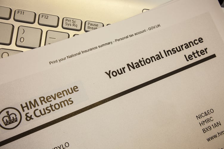 A pile of documents relating to payment of National Insurance contributions (NICs)