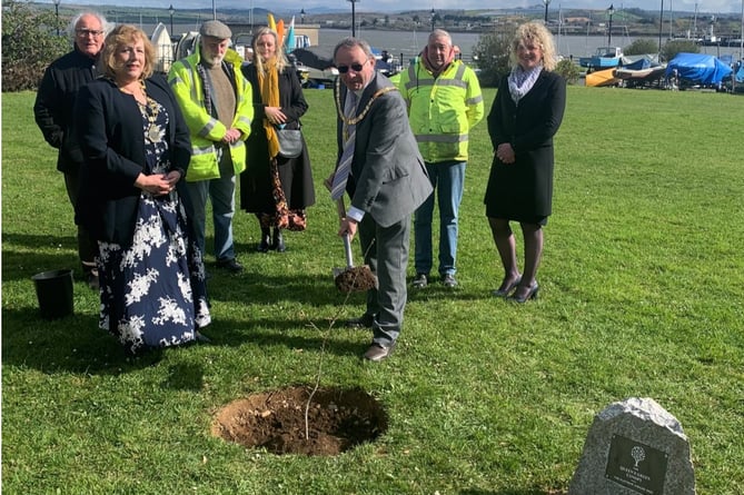 Planting of sapling to mark the Queen’s Platinum Jubilee at Saltash