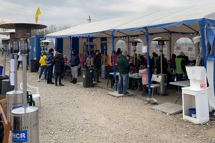 The team from ShelterBox has been conducting needs assessments at a reception centre in Moldova