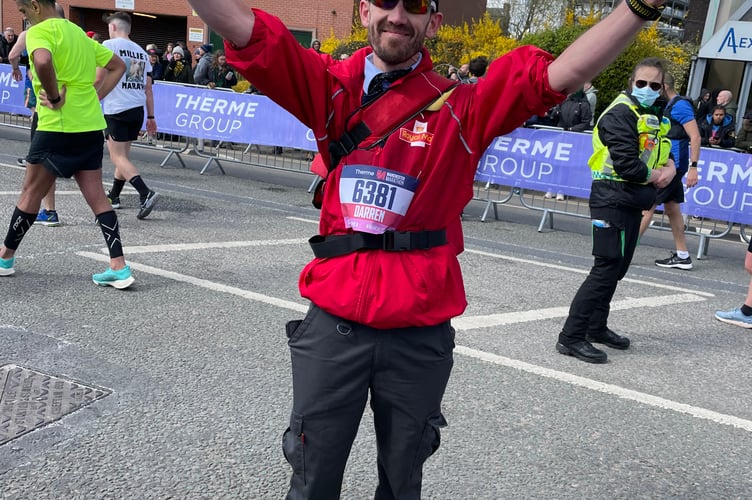 Marathon postman Darren Evans