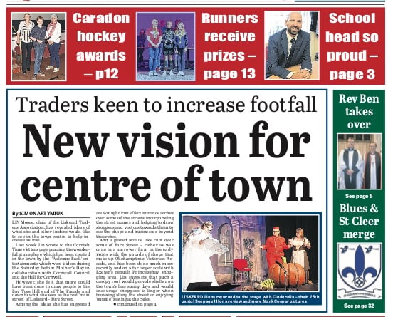 The front page of the Cornish Times Wednesday, April 13, 2022 edition