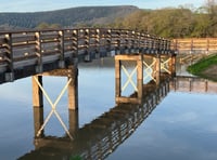 Footbridge opens as part of Calstock intertidal flood defence scheme
