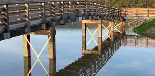 Footbridge opens as part of Calstock intertidal flood defence scheme
