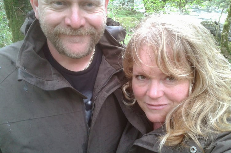 Former West End star Audra Mitcheson-Soley, of Torpoint, with her husband Drew