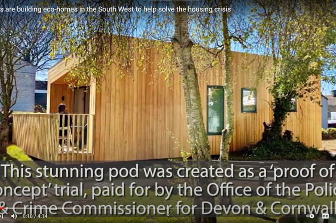 A pod built by prisoners to help tackle the South West housing crisis