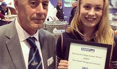 Duchy College student Louise wins Farm Health Management Award 
