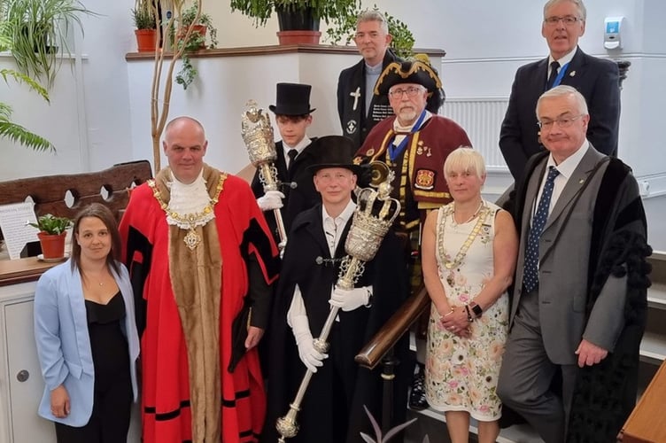 Mayor of Liskeard Cllr Simon Cassidy and Deputy Mayor Cllr Christina Whitty will continue in their roles this year