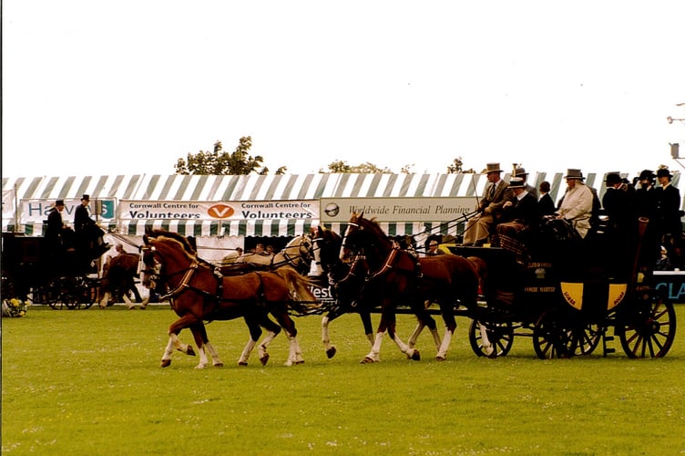 Royal Cornwall Show Stagecoach carriage driving