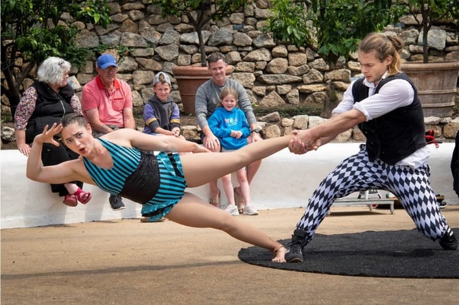 The Eden Project’s Big Lunch Boom Circus acrobatic entertainment