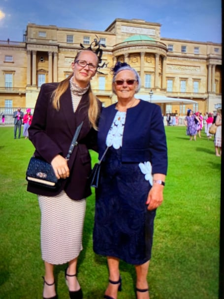 June Trevithick at Buckingham Palace