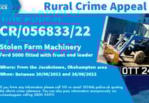 Tractor stolen from Jacobstowe
