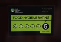Food hygiene ratings given to 10 Cornwall establishments