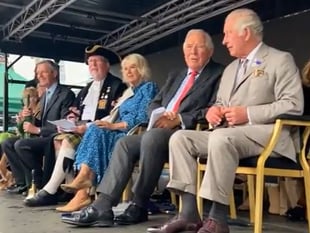 Proud Vinken receives CBE from HRH King Charles