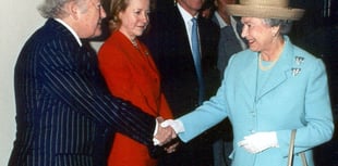 Sir Ray Tindle was honoured to meet Her Majesty