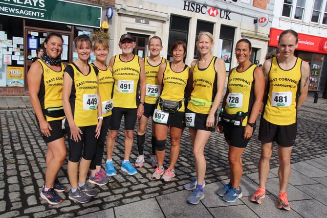 East Cornwall Harriers runners at the Treggy 7 in Launceston on Sunday, September 4, 2022. Picture: Paul Hamlyn