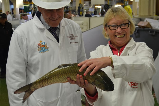  Sheryll at a fish market during an APPG visit to go with the Fisheries APPG story