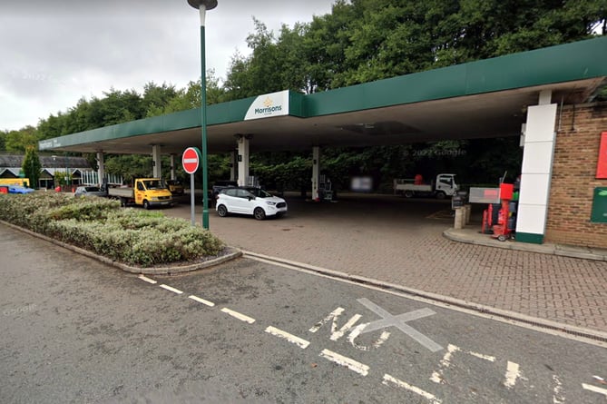 The fuel station at the Morrisons store in Liskeard 