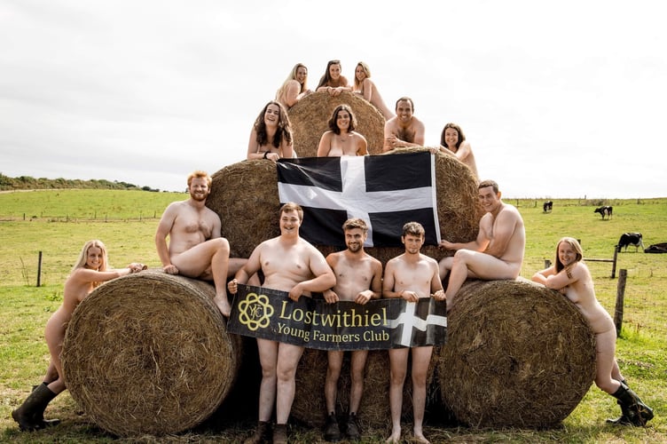 Lostwithiel YFC naked calender 
