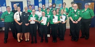 Award for ambulance cadets