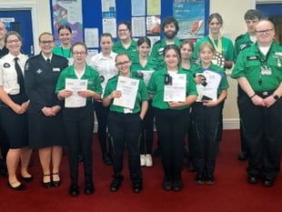 Award for ambulance cadets
