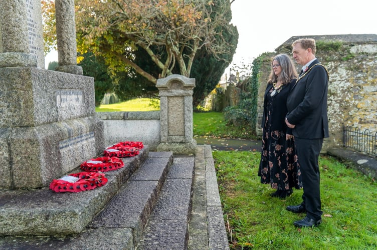 Remembrance day in Saltash