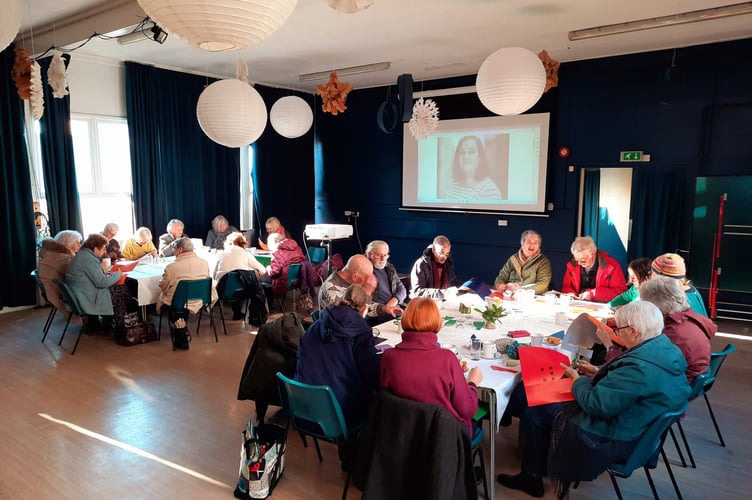 LISKERRETT’S Crafty Toasty group taking part in an activity prompted by the People.Project. Crafty Toasty is a fortnightly drop-in held on the second and fourth Friday of the month from 10am to noon for hot drinks, arts and crafts and a toasted sandwich