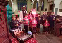 Blow up Santa at Christingle!