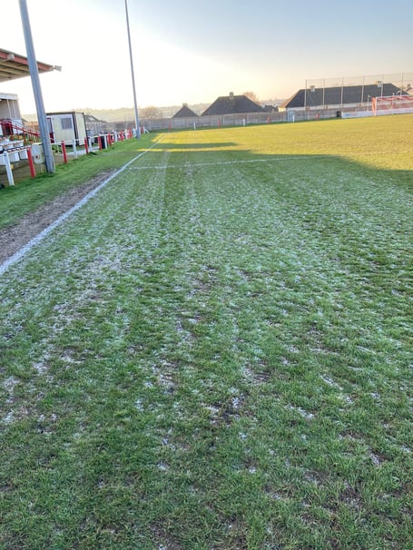 Saltash's frozen pitch