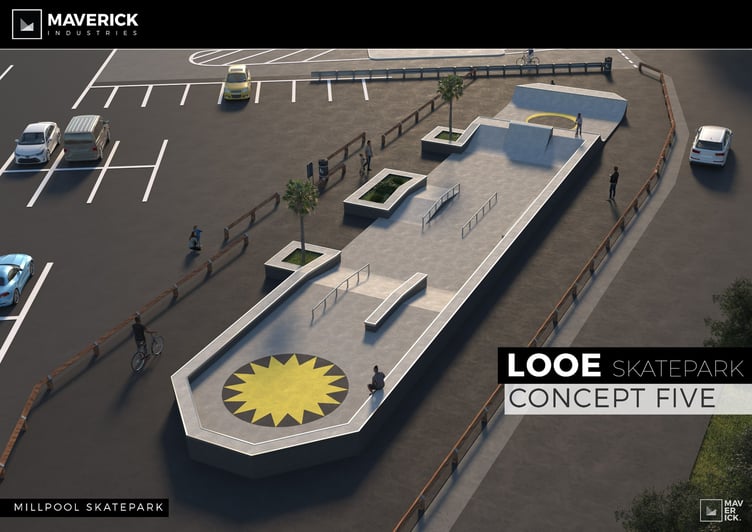 A concept image of Love Skatepark