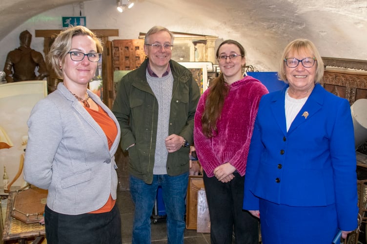 Kirsty Worden (Trust), Francis Moreau (Aquarius Antiques), Antonia Moreau (Aquarius Antiques) and Sheryll Murray MP