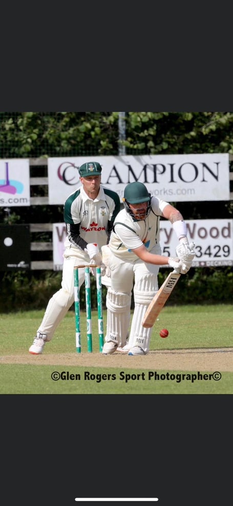 Matt in action against Hayle last summer.