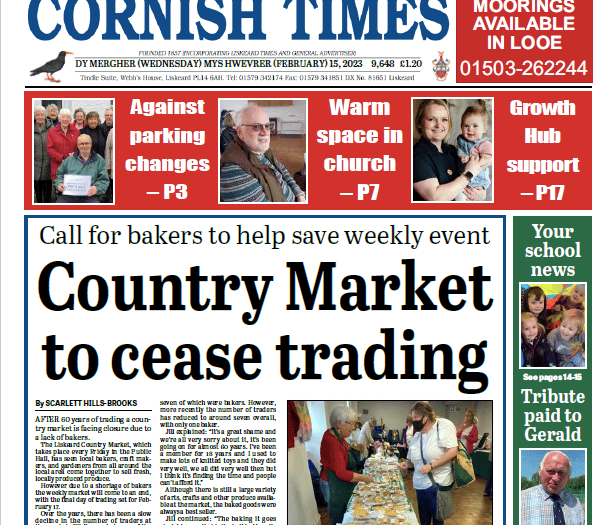 In this week's Cornish Times!