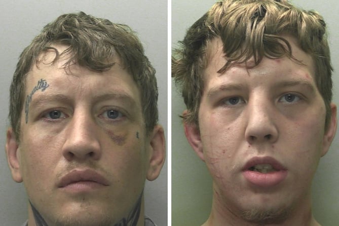 Ryan Cook and Haydn Williams, who were sentenced to jail
