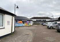 Support for canopy over local market