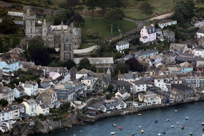 Aerial view of St Fimbarrus Parish Church Fowey in Cornwall. File photo. See SWNS story SWLNvicar. A village church has been been branded ''sexist'' after it voted against allowing a woman to become its next vicar - despite being the former home of Vicar of Dibley star Dawn French. St Fimbarrus Parish Church Fowey in Cornwall has been without a vicar for four years - but has now ruled it doesn't want a female. Fowey Parochial Church Council (PCC) made the decision after a small group of locals apparently said they would quite the church unless it was run by a male. Some locals say the decision is right on ''theological basis''' but others are angry over 'sexist' decision.  