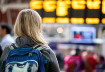 Taxis replacing trains on rail line after broken down train 