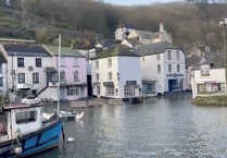 Spring equinox brings high tides to Polperro 