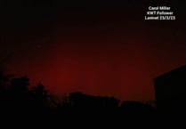 Northern lights seen dancing over Lanivet 